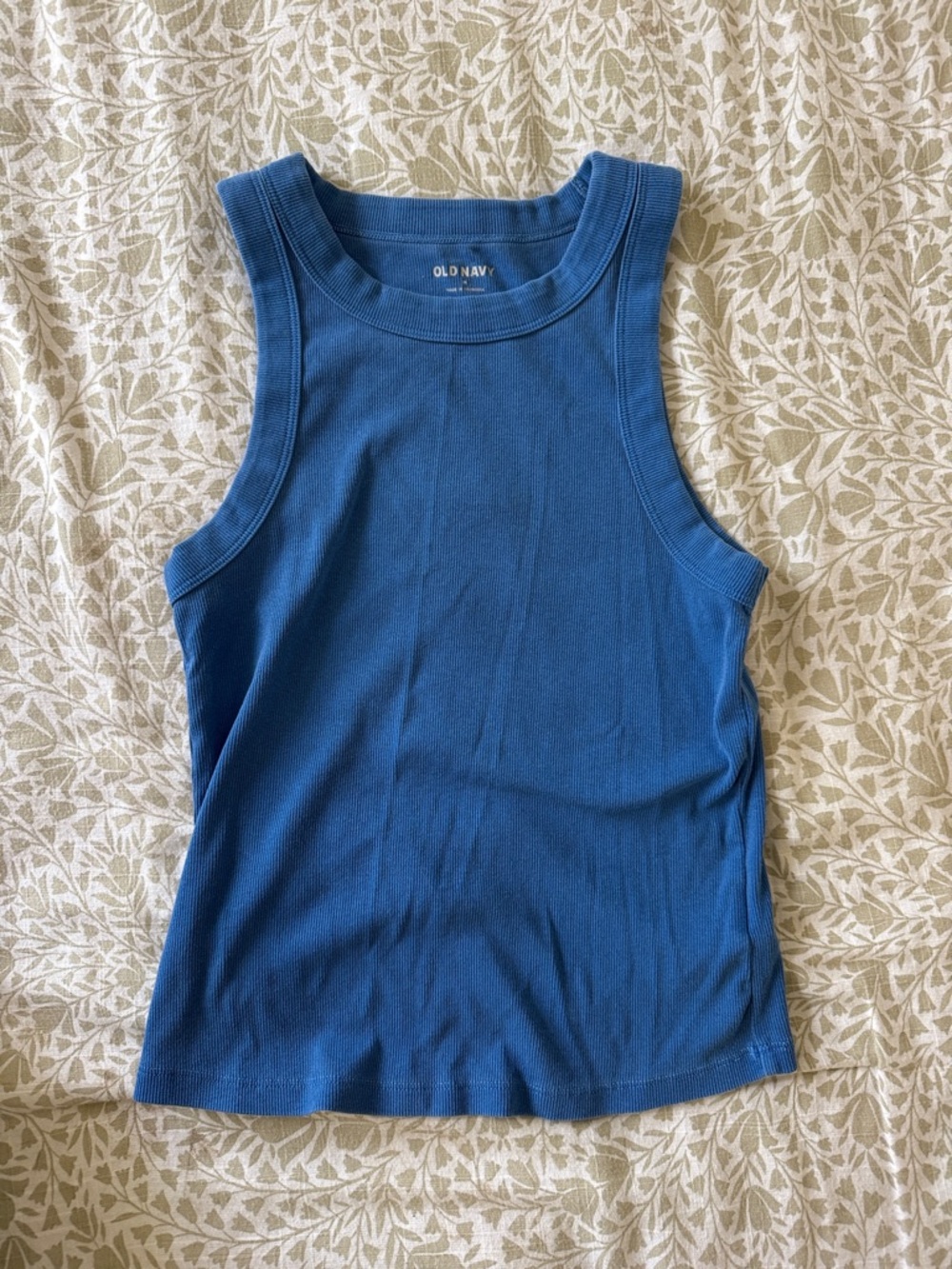 Old Navy Royal Blue Ribbed Tank Top - Women's Sleeveless Knit